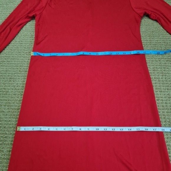 Vintage Miss O by Oscar De La Renta Red Maxi Dress Size Tag 12 - Picture 10 of 12